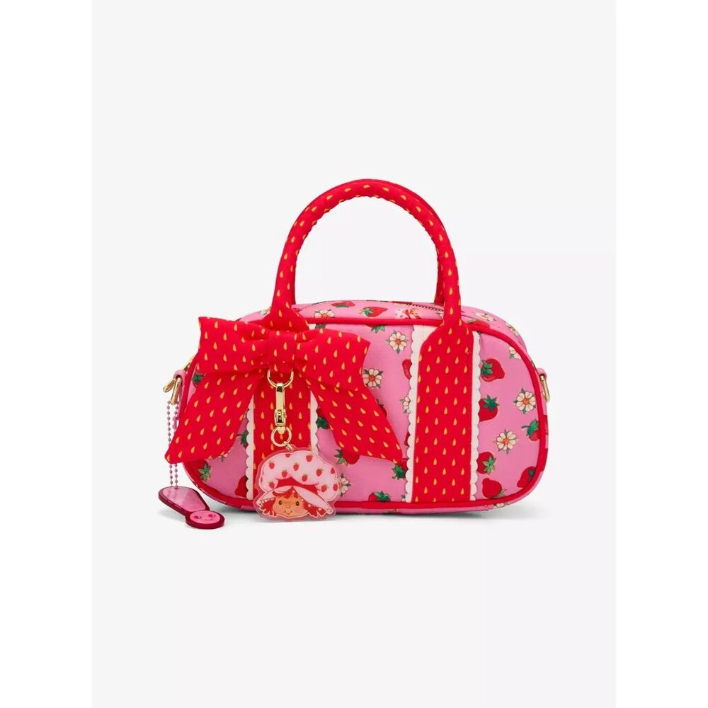 Whatever! Makes You Happy Strawberry Shortcake Mini Duffel Crossbody Bag NEW